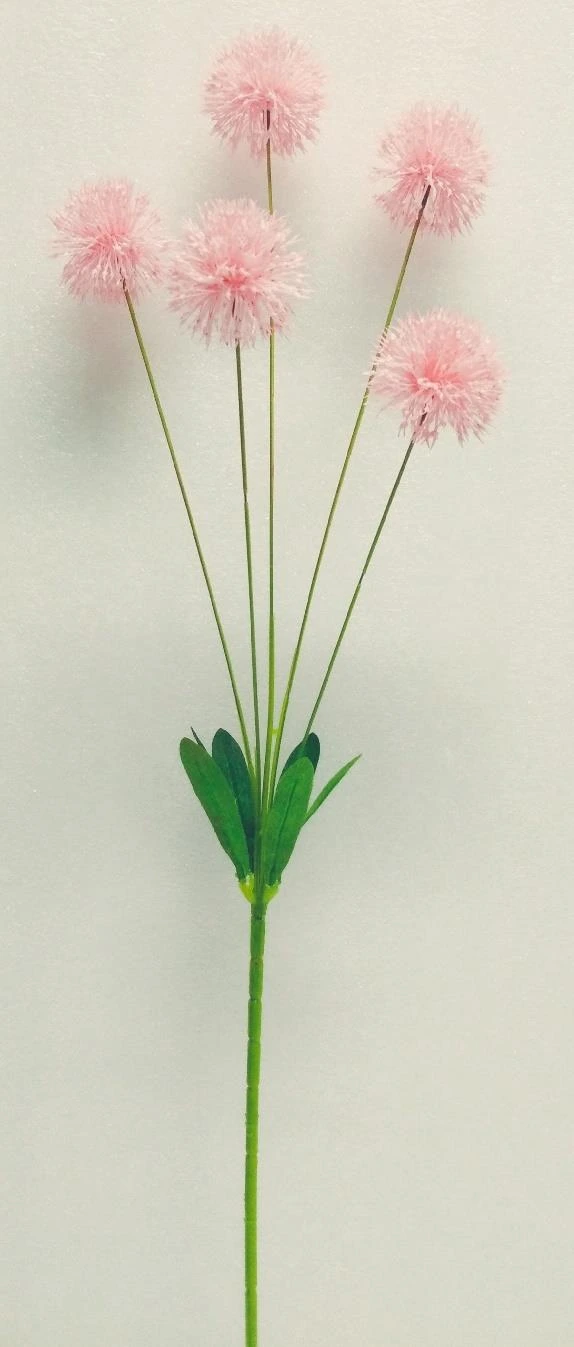 Rubber Mum Flower Stick x5